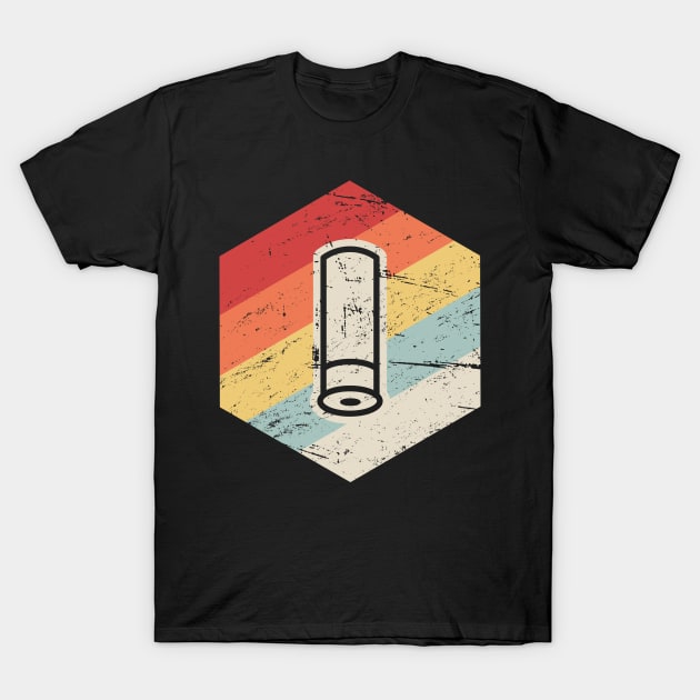 Retro 70s Shotgun Shell | Skeet Shooting Icon T-Shirt by MeatMan